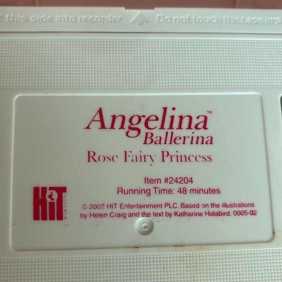 Angelina Ballerina Rose Fairy Princess Mouse VHS Pink Case - Picture 5 of 6